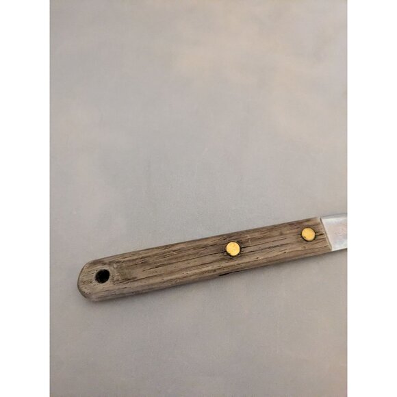 Vintage Meat Fork 10 3/4" Wood Handle Stainless Steel - Picture 3 of 8